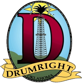 A picture of the drumright logo.